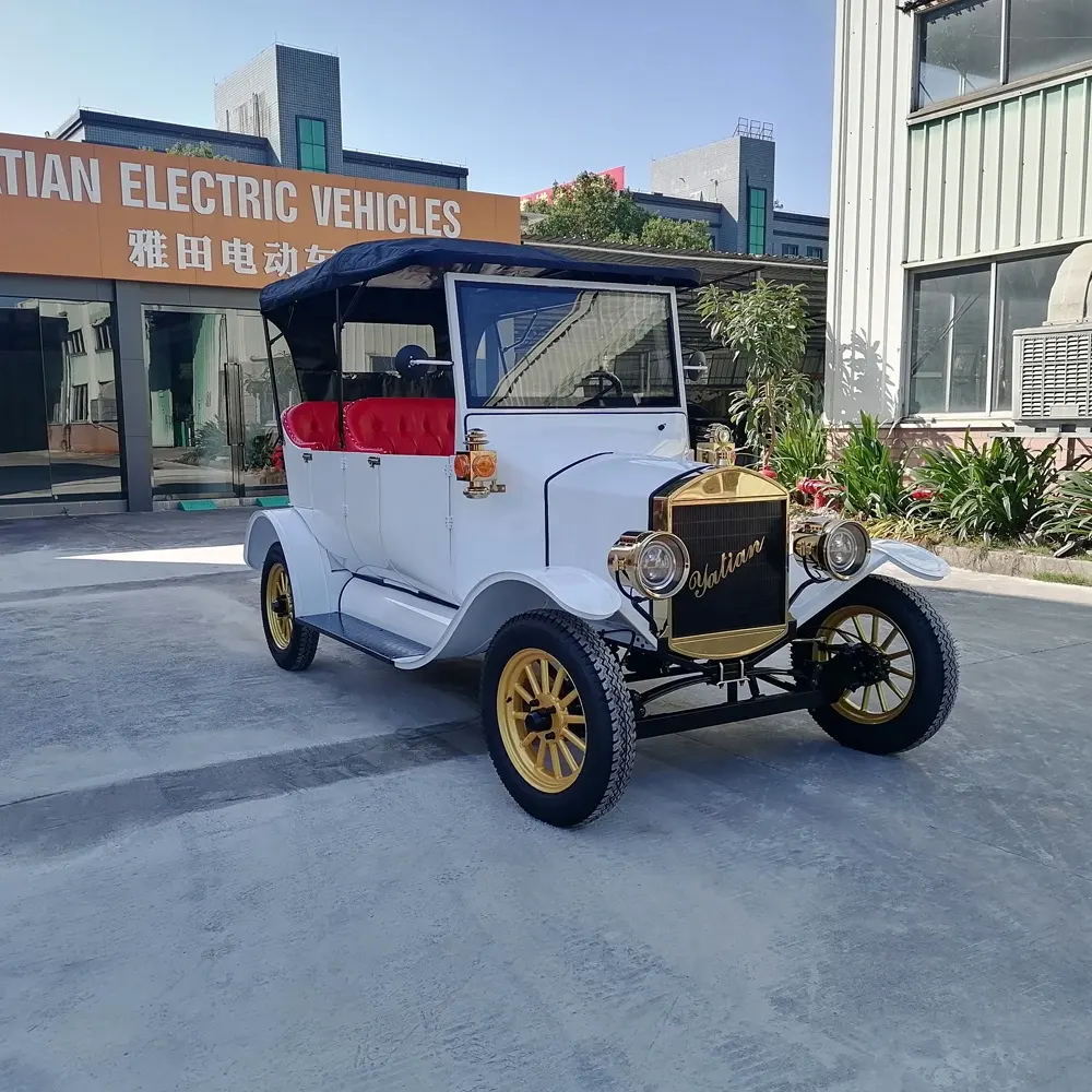 5 seats electric classic vintage car golf cart on sale