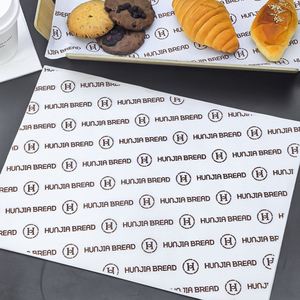 Custom Disposable Food Grade Eco-Friendly Biodegradable Recyclable <b>Greaseproof</b> PE Coated <b>Paper</b> Sandwich Hamburger Wrapping - Product Image 2