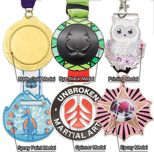 Vom Hersteller mit individuellem Logo: 2D/<span class=keywords><strong>3D</strong></span>-Medaillen aus Zinklegierung für Sportveranstaltungen, Laufwettbewerbe und Auszeichnungen - Product Image 5