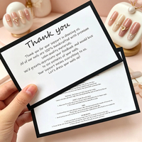 Fabricant professionnel de cartes de remerciement personnalisées avec logo, papier cartonné mat, impression recto-verso pour cadeaux d'entreprise