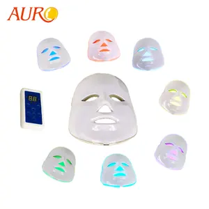 Masque Facial à LED pour rajeunissement de la peau, Mini Machine de beauté, à usage domestique, 7 couleurs, Au-008