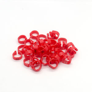 Anneau ouvert en plastique avec numéros de série sans impression Type de patte de perroquet, anneau de pied d'oiseau - Product Image 6