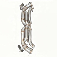 Pipa Knalpot GDR Berkinerja Tinggi dengan Lapisan Halus Tebal untuk Porsche 911 992 3.0T Exhaust Catback Valve Stainless Steel304