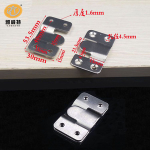 Clip de suspension en acier inoxydable Yawite 53,5 mm x 30 mm, fixation murale non amovible pour miroir, cadre photo ou chevet - Product Image 1