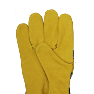 Gants en cuir de vachette GREATFLEX pour femmes, antidérapants, respirants, avec dos imprimé en coton personnalisé, gants de jardinage résistants aux épines - Product Image 3