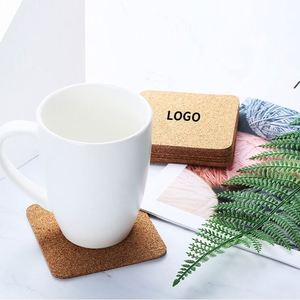 Square Round Cork <b>Coasters</b> Wholesale Custom Heat-resistant Non-slip <b>Table</b> Mat - Product Image 6