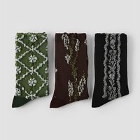 Nouvelles chaussettes mi-mollet à carreaux floraux pour femmes, tendance Instagram, style littéraire, chaussettes personnalisées avec logo, style artistique, chaussettes tendance et originales pour femmes