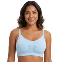 Soutien-gorge d'allaitement push-up anti-affaissement à fermeture avant sans armatures, bonnets couvrants, pour femmes enceintes et post-partum, confortable