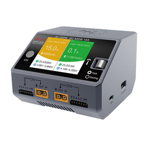เครื่องชาร์จแบตเตอรี่ FPV รุ่นใหม่ D6 Ultra AC 300W GaN+SiC DC 650W ช่องคู่ สำหรับแบตเตอรี่ 1-6S Lipo LiHV/NiZn/Nicd/NiMH อุปกรณ์เสริมสำหรับโดรน FPV - Product Image 4