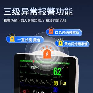 เครื่องตรวจคลื่นไฟฟ้าหัวใจแบบหลายพารามิเตอร์ Spr9000s พร้อมแบตเตอรี่ในตัว สำหรับใช้ในโรงพยาบาลและที่บ้าน ได้รับการรับรองมาตรฐาน CE เครื่องตรวจติดตามผู้ป่วยแบบพกพา - Product Image 3