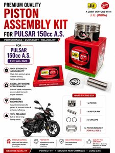 ชุดประกอบลูกสูบสำหรับ Bajaj Pulsar 150 AS ขนาด 56.00 มม. แหวนลูกสูบ OEM ผิวเรียบ โลหะผสมคุณภาพสูง ชุดซ่อมเครื่องยนต์มอเตอร์ไซค์ - Product Image 4