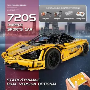 Stampo re 13145S 3149 pz tecnico Super velocità 720S Racing mattoncini motorizzati auto sportive da corsa per i ragazzi