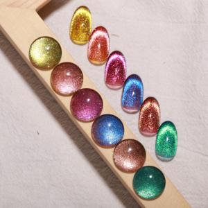 Caili – Gel de Base <span class=keywords><strong>noir</strong></span> <span class=keywords><strong>pailleté</strong></span> pour ongles, nouvelle beauté, magnifique effet flash, œil de chat - Product Image 4