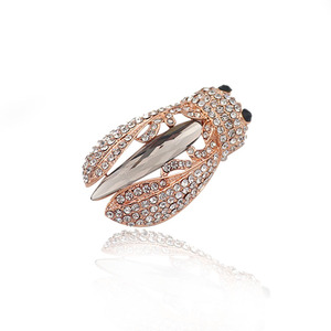 เข็มกลัดผู้หญิงที่ขา<span class=keywords><strong>ย</strong></span>ดีที่สุดสำหรับงานแต่งงานของขวัญใหม่ลายจำนวนแมลงคริสตัลและพลอ<span class=keywords><strong>ย</strong></span>เทียมที่ได้รับแรงบันดาลใจจากจักจั่น - Product Image 1