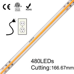 Tira de LED COB de Alto Voltaje AC230V Raymates, Chip COB Uniforme 3020K 11.2W, Seguridad IP67, Tira de LED para Exteriores Resistente al Agua ETL - Product Image 3