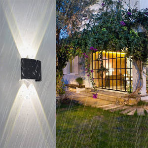 New Arrival Modern Wall Mounted <b>Sconce</b> <b>Light</b> Indoor Outdoor Waterproof Black Rectangle Wall Garden Lamps - Product Image 4