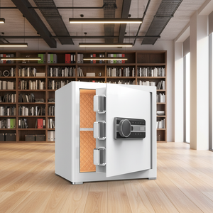 Caja Fuerte de Alta Seguridad con Cerradura Electrónica de Huella Dactilar y Código, con Llave, Apta para Hogares, Hospitales y <span class=keywords><strong>Bancos</strong></span> - Product Image 4