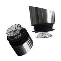 Carafe à vin élégante avec aérateur en cascade conique, design montagne volcanique intérieur, pichet de service pour événements festifs