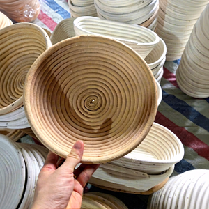 Available | Rattan <b>Bread</b> Proofing Basket Handwoven Dough Fermentation for Baking Bowl Reusable Eco-Friendly Blue Lotus Farm - Product Image 1