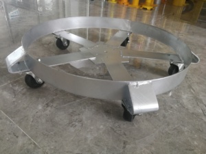 Carro de tambor de marco de acero extra pesado con ruedas giratorias de 5 ruedas de 55 galones, capacidad de 1250 libras, fácil de enrollar, OEM personalizable - Product Image 4