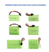 Hot Selling NIMH Rechargeable Battery Pack 4.8V 1300mAh Ni-MH AA Battery Pack with Connector