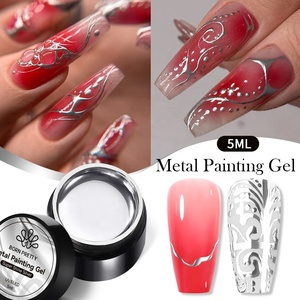 BORN PRETTY 8 Couleurs Gel <span class=keywords><strong>Vernis</strong></span> Métallique Chrome Argent Laser <span class=keywords><strong>Effet</strong></span> <span class=keywords><strong>Miroir</strong></span> sans Résidu <span class=keywords><strong>Doré</strong></span> Peinture Ongles - Product Image 3