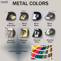 Enseigne murale 3D rétroéclairée à LED - Lettres métalliques dorées personnalisées illuminées pour nom d'entreprise, idéale pour les bureaux, halls d'accueil, bars et bâtiments
