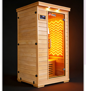 Cabina de Sauna de Infrarrojos Lejanos de Grafeno <span class=keywords><strong>para</strong></span> 1-3 Personas, Sauna Eléctrica Interior de Madera <span class=keywords><strong>para</strong></span> Spa y Bienestar en el Hogar - Product Image 4