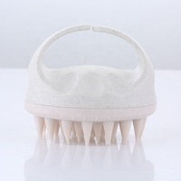 Brosse de massage du cuir chevelu pliable à poils souples pour le lavage des cheveux, le shampoing, le gommage du cuir chevelu, le nettoyage à domicile, brosse à cheveux