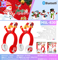 Nouveau Casque Bluetooth Circum-auriculaire Noël 2026 – Cadeau de Noël, Écouteurs sans Fil TWS pour Gaming avec Logo