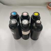 Tinta UV LED 500ML untuk Printer UV LED Epson 1390 L800 (BK C M Y Putih Pernis)