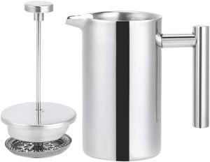 Cafetera Francesa de Doble Pared de Acero Inoxidable 304, Cafetera y Tetera Portátil para el Hogar y Camping - Product Image 5