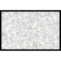 Abnehmbarer Waschbarer Polyester-Terylene-Teppich Pflanzen-Blumen-Muster Wasserabweisend Fleckenschutz Grauer Sofa-Teppich für Wohnzimmer