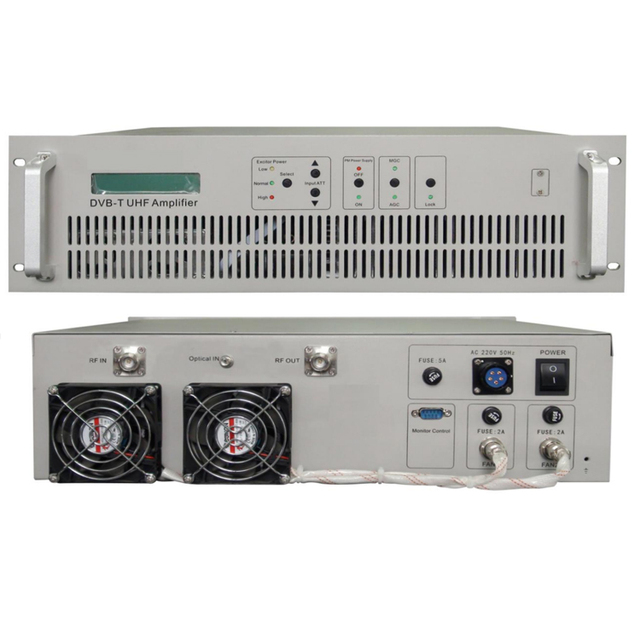 50W, 100W, 200W Wireless DVB-T DVB-T2 UHF TV Transmitter