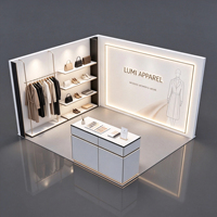 Stand d'exposition portable en aluminium avec éclairage LED personnalisé pour salons professionnels