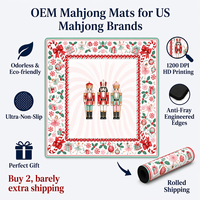 Tapete de Mahjong para Jardín, Diseño Patchwork, Directo de Fábrica, Inodoro, Antideslizante, Ecológico, Portátil, de Goma, para 4 Jugadores, para Casa, Casino, Póker