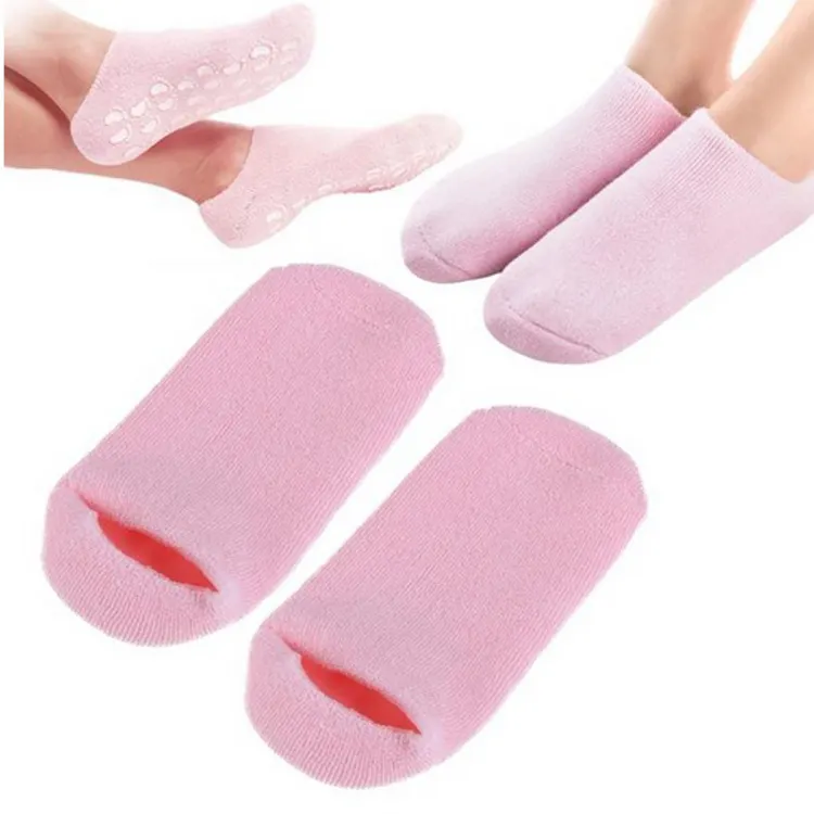 Moisturizing Gel Socks for Dry Cracked Feet Women Foot Moisturizer Socks & Reusable Lotion Socks for Cracked Heel Repair