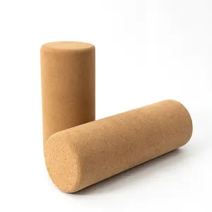 Cork Foam Roller Custom Logo Eco-friendly 100% Cork Foam Roller Cork Roller For Balance Board