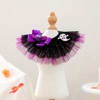 Écharpe triangulaire réglable en polyester doux pour animaux de compagnie, motif dessin animé d'Halloween, bavoir amusant et mignon pour chats et chiens, accessoire de décoration de fête