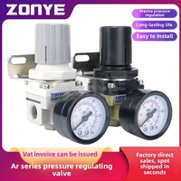   Nouvelle Vanne de Régulation et de Réduction de Pression Pneumatique en Métal pour Composants de Traitement d'Air Modèle AR2000-02/01/AR3000-03/04