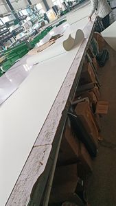 Sabuk konveyor mesin kustom sabuk konveyor makanan putih tipis 1.2mm adonan industri antilengket sabuk konveyor PU - Product Image 2