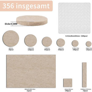 Coussinets de meubles en <span class=keywords><strong>feutre</strong></span> auto-adhésif, glissières de sol de meubles, chaises à protection contre les rayures - Product Image 2