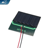Panneaux solaires miniatures PERC DIY 72*45 6V 70mA en époxy, modèles en stock pour la recharge de batteries, fournisseur OEM en gros, câble de 15 cm