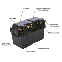 Boîte d'alimentation 12V 4x4 avec prise de charge USB portable pour camping-car, caravane, camion, tout-terrain