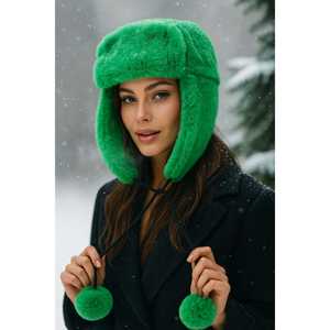 Gorro de Felpa Beige para Mujer, con Orejeras de Peluche y Pompón, para Ciclismo, Esquí, Deportes al Aire Libre, Pesca, Invierno, Casual/Fiesta - Product Image 6