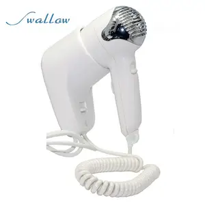 Swallow Wall Mounted Hotel Hair Dryer White 2KW,White Abs AV&T Wall Mounted Hair Dryer