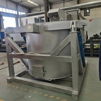 Fourneau à gaz pour la fonte du cuivre au propane de 500 kg, fourneau à gaz pour la fonte de l'aluminium avec refroidisseur