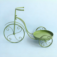 Vintage Metall-Fahrrad-Blumenständer, multifunktionaler aufrechter Pflanzenständer für drinnen und draußen, dekoratives, wasserdichtes Gartenornament