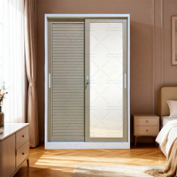 Vente directe d'usine 2 portes en acier de couleur différente Almirah Designs armoire en métal amovible casier en acier en gros