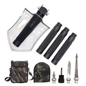 Noodsituatie Titanium Survival Aluminium Draagbare Multifunctionele Opvouwbare Multifunctionele Kampeerschop